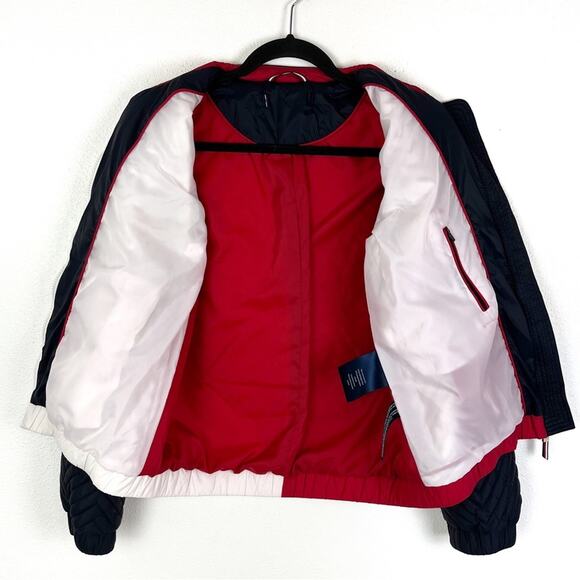 Tommy Hilfiger Jacket Coat Quilted Color Block Stadium Streetwear Unisex Retro - Picture 6 of 8